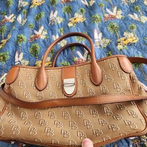 Dooney & Bourke Brown/Tan Monogrammed Women's Bag PLEASE READ CONDITION:)